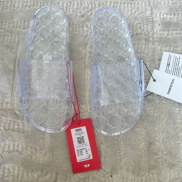 Diesel | Shoes | Clear Diesel Slides | Poshmark display picture 1